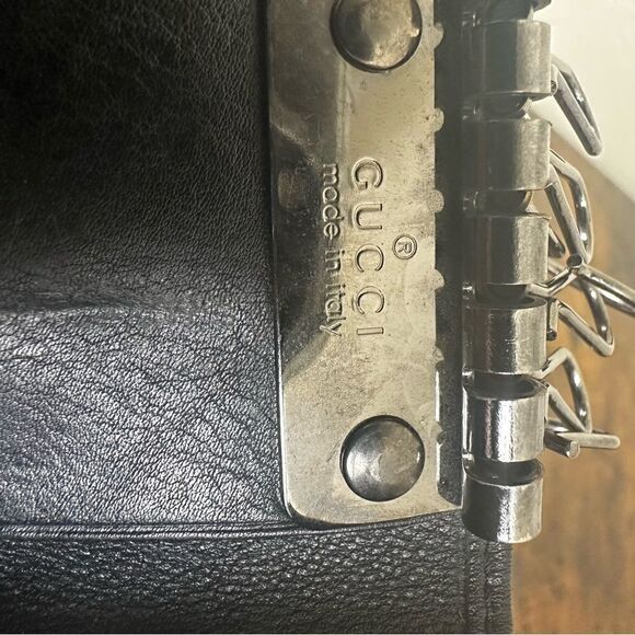 Gucci Guccissima Key Case Holder Leather Black - Picture 7 of 11